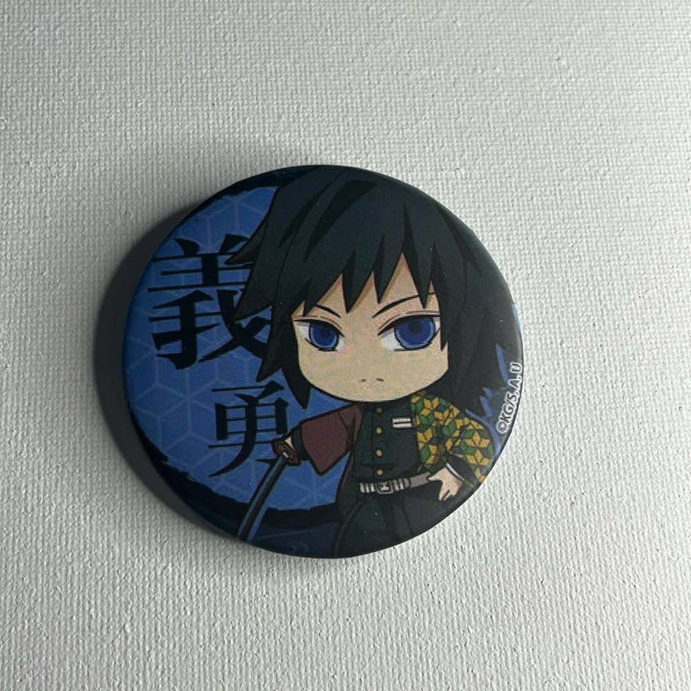 Demon Slayer | Anime | 2.36” Button Pin | Giyu Tomioka